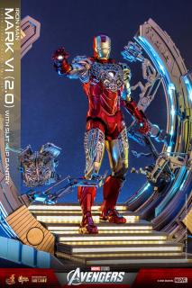 Marvel's The Avengers Movie Masterpiece Diecast: Iron Man Mark VI (2.0) with Suit-Up Gantry