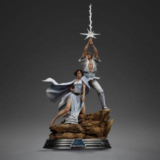Star Wars Deluxe Art Scale Statue Luke and Leia 41 cm