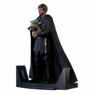 Star wars: Premier Collection - Mandalorian Luke and Grogu Statue