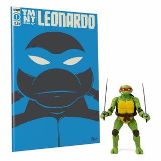 Teenage Mutant Ninja Turtles BST AXN figurka a komiks Leonardo  Exclusive