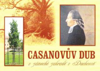 Casanovův dub v zámecké zahradě v Duchcově (Zdeněk Rusín a Pavel Koukal)