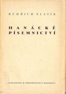 Hanácké písemnictví (Bedřich Slavík)