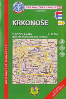 Krkonoše. Turistická mapa 1:50.000 (Edice Klubu českých turistů, č. 22)