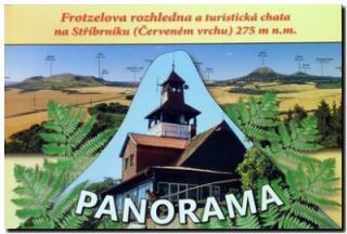 Panorama. Frotzelova rozhledna a turistická chata na Stříbrníku (Červeném vrchu) (Daniel Fiker)