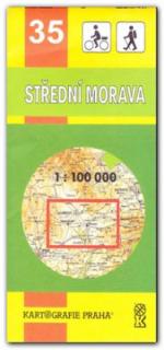 Střední Morava. 1:100.000 (Soubor turistických map (Kartografie) č. 35)