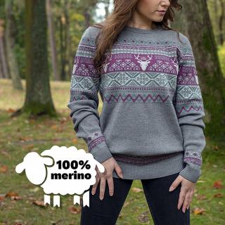 merino / purple Velikost: M