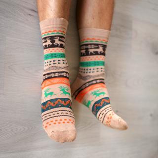 Ponožky Wapiti mocca Velikost: 43-46