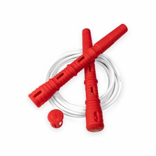Katana Rope Basic s PVC lankem Průměr lanka: 4mm (ženy, děti), Barva lanka: Bílá, Barva rukojeti: Červená