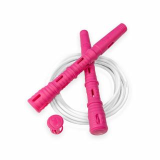 Katana Rope Basic s PVC lankem Průměr lanka: 4mm (ženy, děti), Barva lanka: Bílá, Barva rukojeti: Růžová