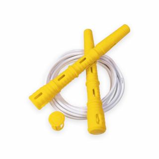 Katana Rope Basic s PVC lankem Průměr lanka: 4mm (ženy, děti), Barva lanka: Bílá, Barva rukojeti: Žlutá