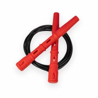 Katana Rope Basic s PVC lankem Průměr lanka: 4mm (ženy, děti), Barva lanka: Černá, Barva rukojeti: Červená
