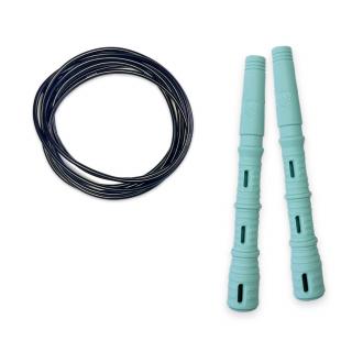 Katana Rope Basic s PVC lankem Průměr lanka: 4mm (ženy, děti), Barva lanka: Černá, Barva rukojeti: Mint