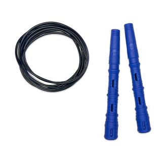 Katana Rope Basic s PVC lankem Průměr lanka: 4mm (ženy, děti), Barva lanka: Černá, Barva rukojeti: Modrá
