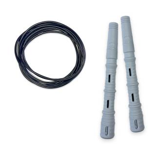 Katana Rope Basic s PVC lankem Průměr lanka: 4mm (ženy, děti), Barva lanka: Černá, Barva rukojeti: Šedá