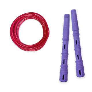Katana Rope Basic s PVC lankem Průměr lanka: 4mm (ženy, děti), Barva lanka: Červená, Barva rukojeti: Fialová