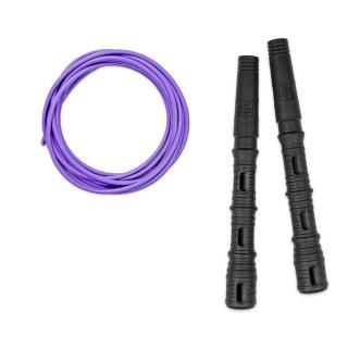 Katana Rope Basic s PVC lankem Průměr lanka: 4mm (ženy, děti), Barva lanka: Fialová, Barva rukojeti: Černá