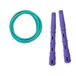 Katana Rope Basic s PVC lankem Průměr lanka: 4mm (ženy, děti), Barva lanka: Mint, Barva rukojeti: Fialová