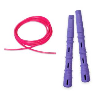 Katana Rope Basic s PVC lankem Průměr lanka: 4mm (ženy, děti), Barva lanka: Růžová, Barva rukojeti: Fialová