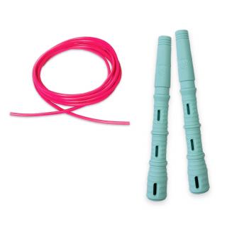 Katana Rope Basic s PVC lankem Průměr lanka: 4mm (ženy, děti), Barva lanka: Růžová, Barva rukojeti: Mint