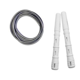 Katana Rope Basic s PVC lankem Průměr lanka: 4mm (ženy, děti), Barva lanka: Stříbrná, Barva rukojeti: Bílá
