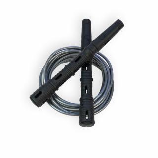 Katana Rope Basic s PVC lankem Průměr lanka: 4mm (ženy, děti), Barva lanka: Stříbrná, Barva rukojeti: Černá