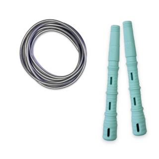 Katana Rope Basic s PVC lankem Průměr lanka: 4mm (ženy, děti), Barva lanka: Stříbrná, Barva rukojeti: Mint