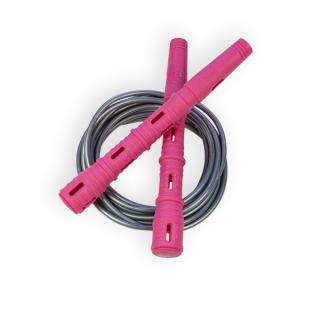 Katana Rope Basic s PVC lankem Průměr lanka: 4mm (ženy, děti), Barva lanka: Stříbrná, Barva rukojeti: Růžová