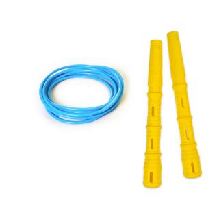 Katana Rope Basic s PVC lankem Průměr lanka: 4mm (ženy, děti), Barva lanka: Světle modrá, Barva rukojeti: Žlutá