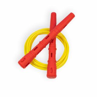Katana Rope Basic s PVC lankem Průměr lanka: 4mm (ženy, děti), Barva lanka: Žlutá, Barva rukojeti: Červená