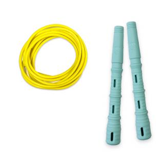 Katana Rope Basic s PVC lankem Průměr lanka: 4mm (ženy, děti), Barva lanka: Žlutá, Barva rukojeti: Mint