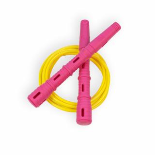 Katana Rope Basic s PVC lankem Průměr lanka: 4mm (ženy, děti), Barva lanka: Žlutá, Barva rukojeti: Růžová