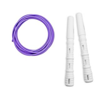 Katana Rope Basic s PVC lankem Průměr lanka: 5mm (muži), Barva lanka: Fialová, Barva rukojeti: Bílá