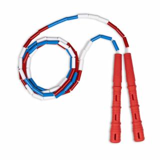 Korálkové Katana Rope Barva rukojeti: Červená, Barva korálků: Červeno/modro/bílá