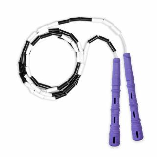 Korálkové Katana Rope Barva rukojeti: Fialová, Barva korálků: Bílo/černá