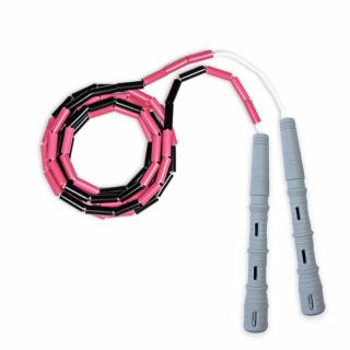 Korálkové Katana Rope Barva rukojeti: Šedá, Barva korálků: Růžovo/černá