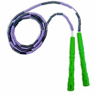 Korálkové Katana Rope Barva rukojeti: Zelená, Barva korálků: Fialovo-černá