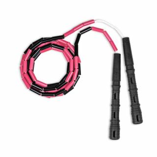 Švihadlo Katana Rope 3v1 s korálky - Švihej.cz Barva rukojeti: Černá, Barva korálků: Růžovo/černá