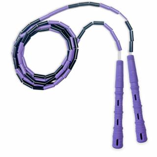 Švihadlo Katana Rope 3v1 s korálky - Švihej.cz Barva rukojeti: Fialová, Barva korálků: Fialovo-černá
