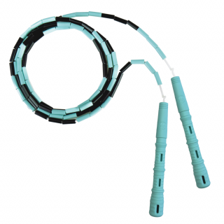 Švihadlo Katana Rope 3v1 s korálky - Švihej.cz Barva rukojeti: Mint, Barva korálků: Černá/mint