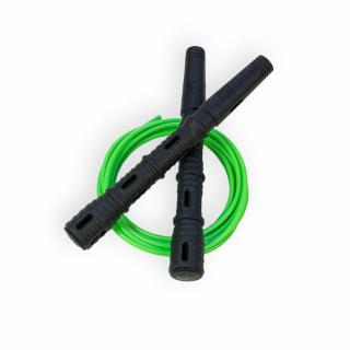 Švihadlo Katana Rope 3v1 s PVC - Švihej.cz Průměr lanka: 4mm (ženy, děti), Barva lanka: Neonově zelená, Barva rukojeti: Černá