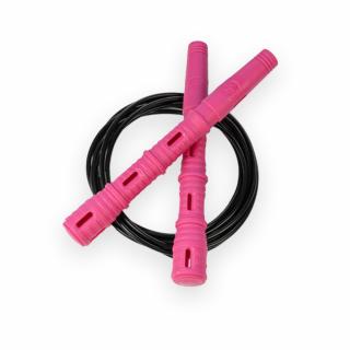 Švihadlo Katana Rope 3v1 s PVC - Švihej.cz Průměr lanka: 5mm (muži), Barva lanka: Černá, Barva rukojeti: Růžová