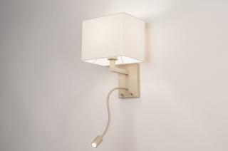 Nástěnné designové bílé svítidlo Talisman White and Taupe (LMD)