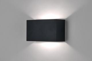 Nástěnné designové černé LED svítidlo Caldana Black Classico  (LMD)