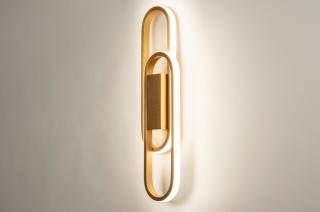 Nástěnné designové LED svítidlo Aret Duo Gold (LMD)