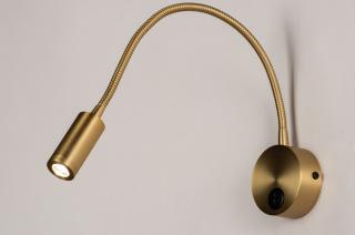 Nástěnné designové LED svítidlo Fibie Gold (LMD)