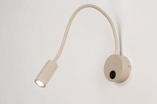 Nástěnné designové LED svítidlo Fibie Taupe (LMD)