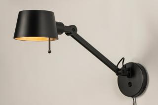 Nástěnné designové svítidlo Niki Black (LMD)