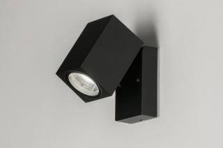 nástěnné nastavitelné černé koupelnové svítidlo Casolle Black IP44 (LMD)