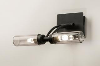 Nástěnné svítidlo nad zrcadlo Cloe Black IP44 (LMD)