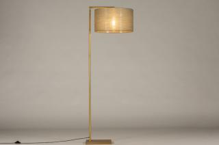 Stojací designová lampa Pallas Gold and Taupe (LMD)